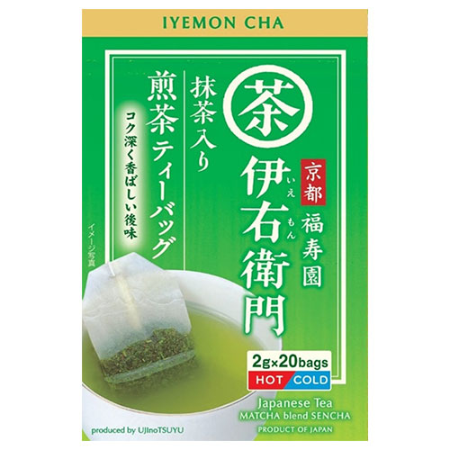 宇治の露製茶 伊右衛門 抹茶入り煎茶 ティーバッグ 2g×20P×12箱入