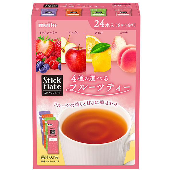 meito スティックメイトフルーツアソート 24P×6箱入×(2ケース)