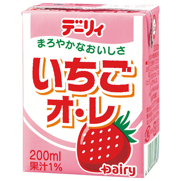 南日本酪農協同 デーリィ いちごオレ 200ml紙パック×24本入
