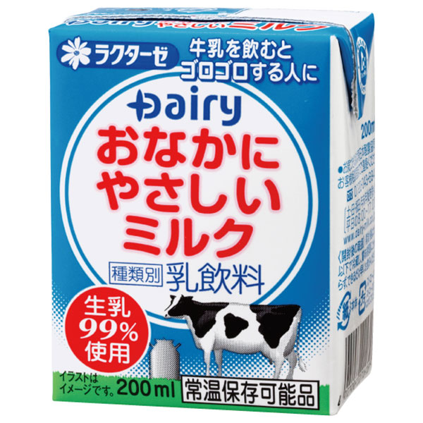 南日本酪農協同 デーリィ おなかにやさしいミルク 200ml紙パック×24本入
