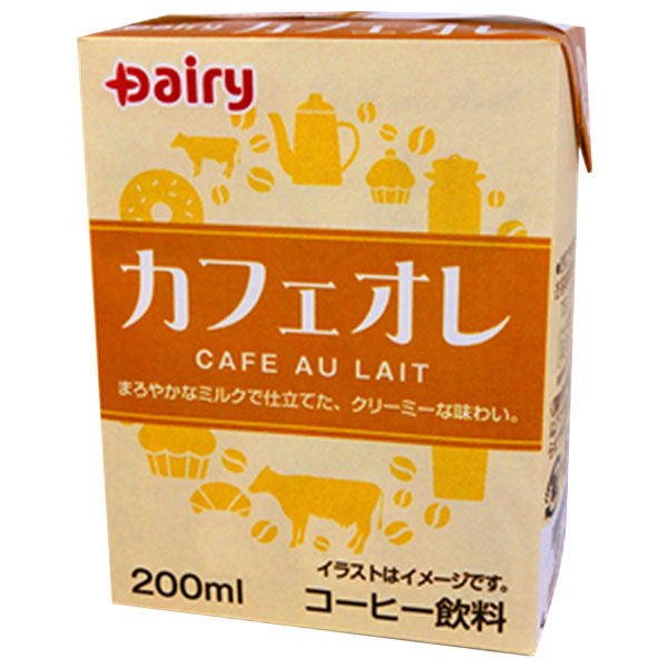 南日本酪農協同 デーリィ カフェオレ 200ml紙パック×24本入