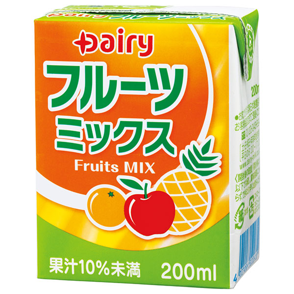 南日本酪農協同 デーリィ フルーツミックス 200ml紙パック×24本入×(2ケース)