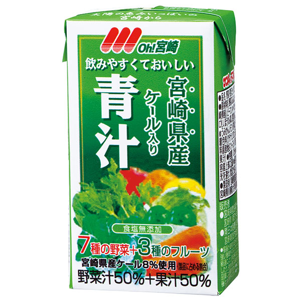 南日本酪農協同 Oh!宮崎 青汁 125ml紙パック×24本入×(2ケース)