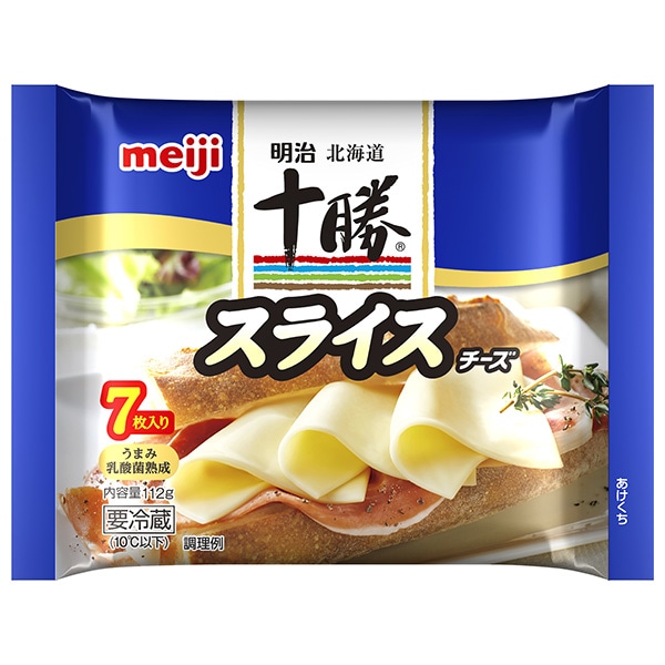 明治 北海道十勝スライスチーズ 7枚 112g×12袋入 チルド 冷蔵品