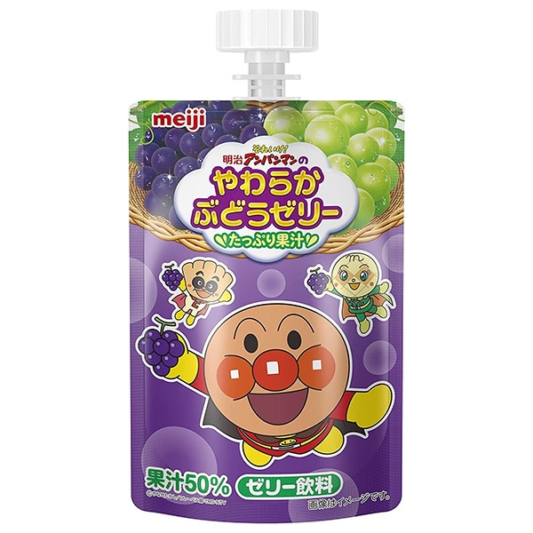 明治 それいけ!アンパンマンのやわらかぶどうゼリー 100g×36本入 メーカー 問屋直送