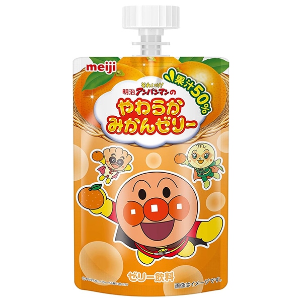 明治 それいけ!アンパンマンのやわらかみかんゼリー 100g×36本入×(2ケース) メーカー 問屋直送