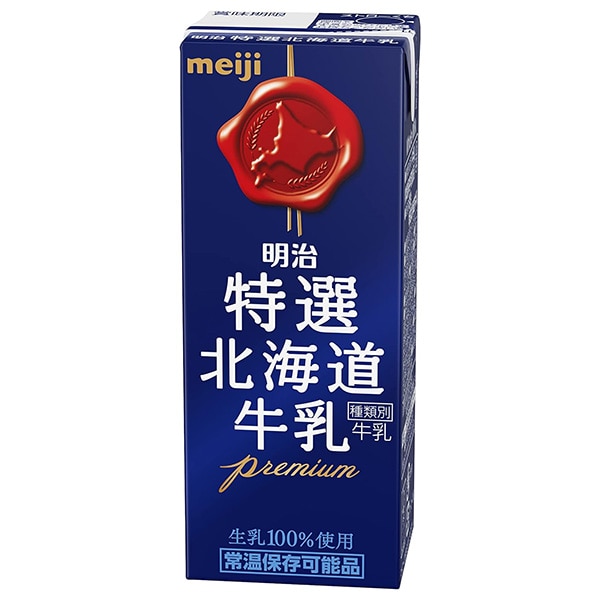 明治 特選 北海道牛乳 200ml紙パック×24本入 メーカー 問屋直送