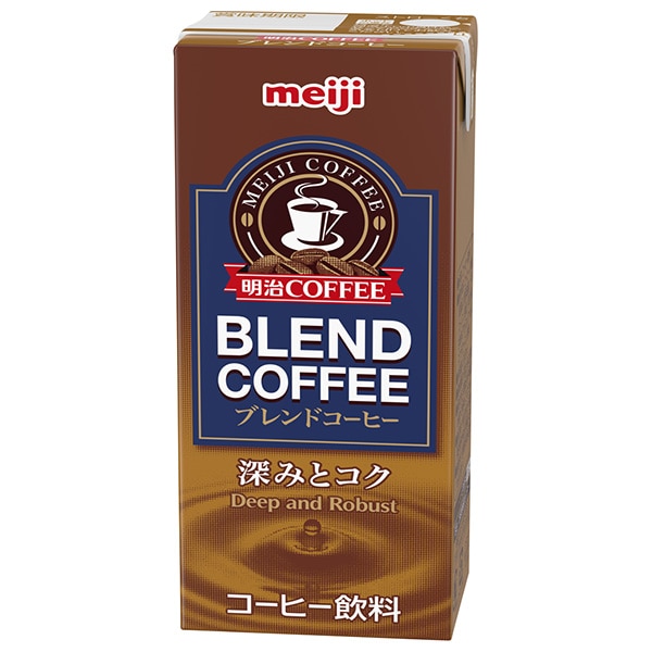 明治 COFFEE ブレンドコーヒー 200ml紙パック×24本入×(2ケース) メーカー 問屋直送