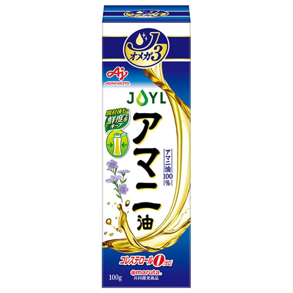 J-オイルミルズ AJINOMOTO アマニ油 100g瓶×8本入×(2ケース)
