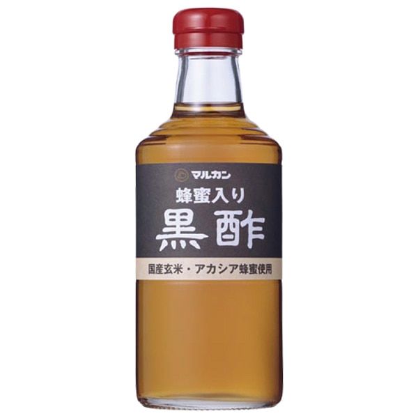 マルカン酢 蜂蜜入り黒酢 500ml瓶×12本入×(2ケース)