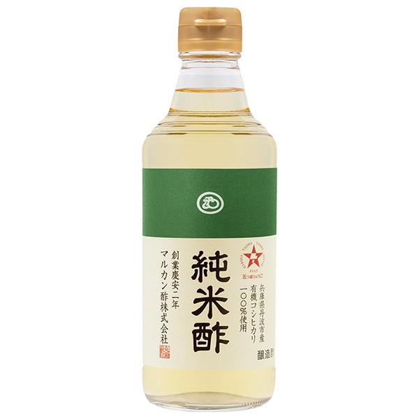 マルカン酢 純米酢 プレミアム 360ml瓶×12本入×(2ケース)