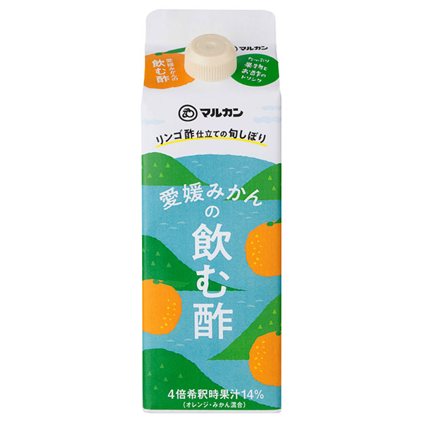 マルカン酢 リンゴ酢仕立ての旬しぼり 愛媛みかん 500ml紙パック×12本入