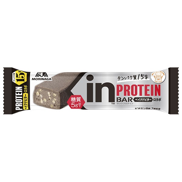 ネコポス 森永製菓 inバー プロテイン ベイクドビター 12本入