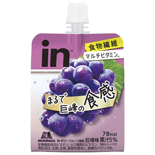 森永製菓 inゼリー フルーツ食感 巨峰 150gパウチ×36本入