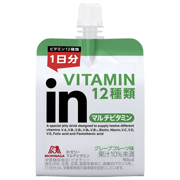 森永製菓 inゼリー マルチビタミン 180gパウチ×36本入