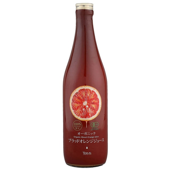 テルヴィス 有機ブラッドオレンジジュース 720ml瓶×6本入