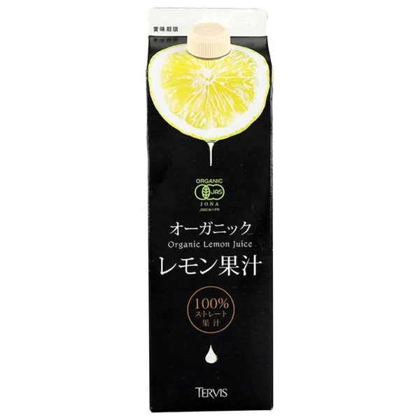 テルヴィス 有機レモン果汁 1000m紙パック×6本入