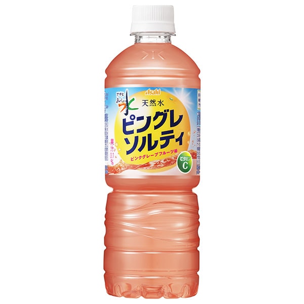 アサヒ飲料 おいしい水 天然水 ピングレソルティ 600mlペットボトル×24本入×(2ケース)