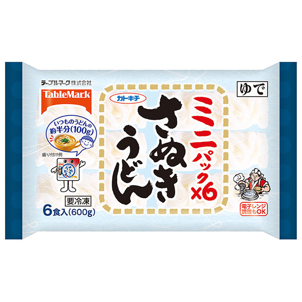 テーブルマーク ミニパック さぬきうどん 6食×12袋入 冷凍商品