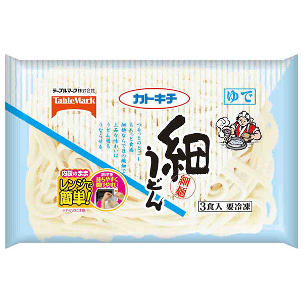テーブルマーク 細うどん 3食入×12袋入 冷凍商品