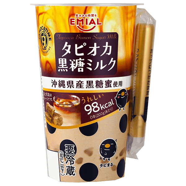 安曇野食品工房 TAPIOCA TIME(タピオカタイム) タピオカ黒糖ミルク 200g×12本入×(2ケース) チルド 冷蔵品