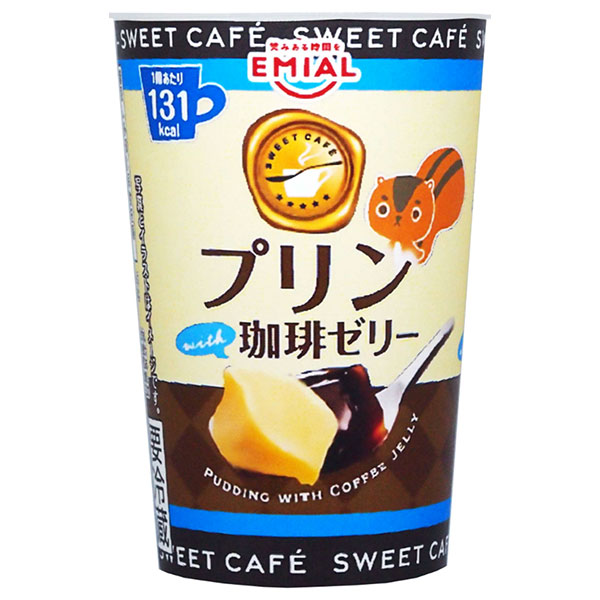 EMIAL 安曇野食品工房 SWEET CAFE プリンwith珈琲ゼリー 190g×8個入×(2ケース) チルド 冷蔵品