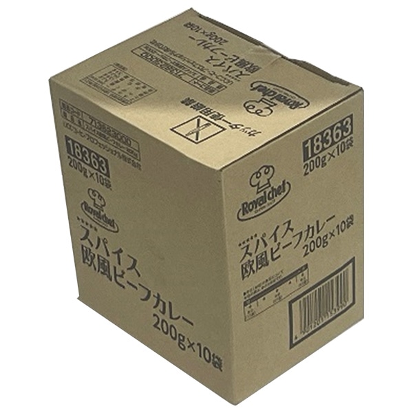ロイヤルシェフ スパイス欧風ビーフカレー 200g×10袋入