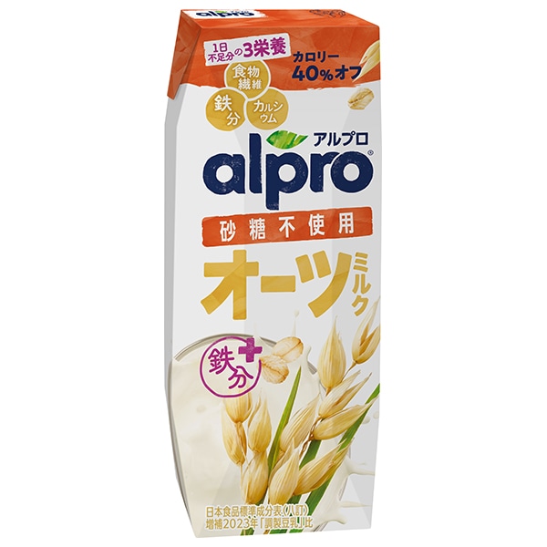 ダノンジャパン アルプロ オーツミルク 砂糖不使用 250ml紙パック×18本入×(2ケース)