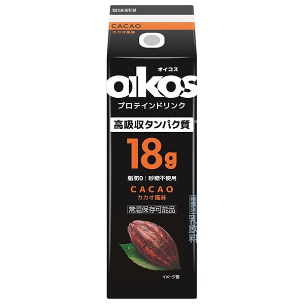 ダノンジャパン オイコス プロテインドリンク高吸収タンパク質18g CACAO(カカオ) 240ml紙パック×12本入