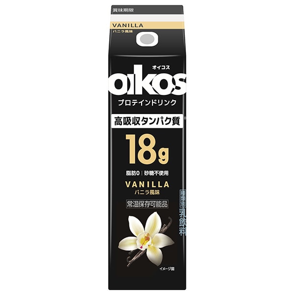 ダノンジャパン オイコス プロテインドリンク高吸収タンパク質18g VANILLA(バニラ風味) 240ml紙パック×12本入 メーカー 問屋直送