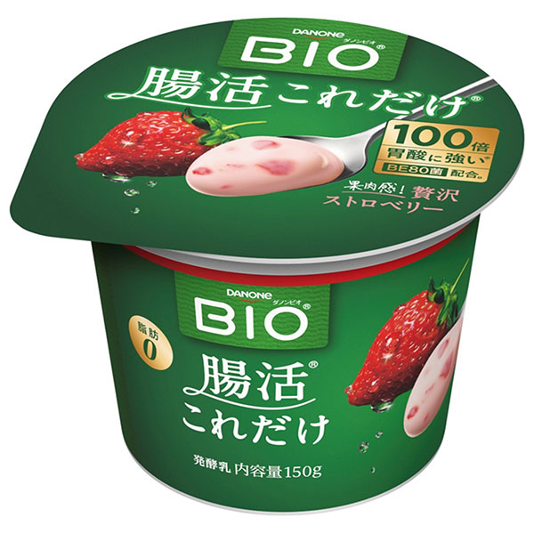 ダノンジャパン ダノンビオ BIO 腸活これだけ 贅沢ストロベリー 150g×12個入 チルド 冷蔵品