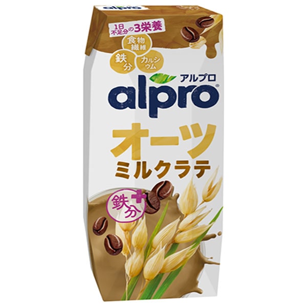 ダノンジャパン アルプロ オーツミルクラテ 芳醇なコーヒーの味わい 250ml紙パック×18本入