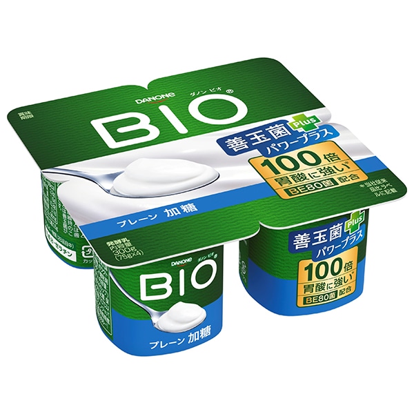 ダノンジャパン ダノンビオ BIO プレーン・加糖 (75g×4)×6個入 メーカー 問屋直送