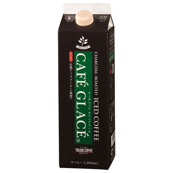 麻布タカノ オーガニック カフェグラッセ 無糖 1000ml紙パック×6本入