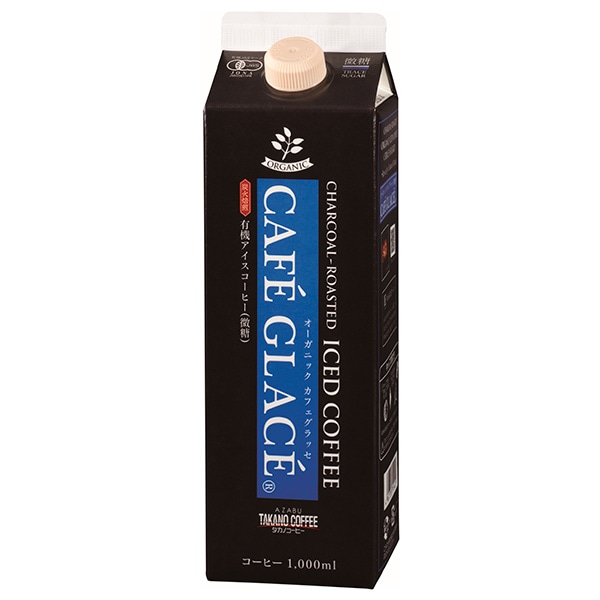 麻布タカノ オーガニック カフェグラッセ 微糖 1000ml紙パック×6本入