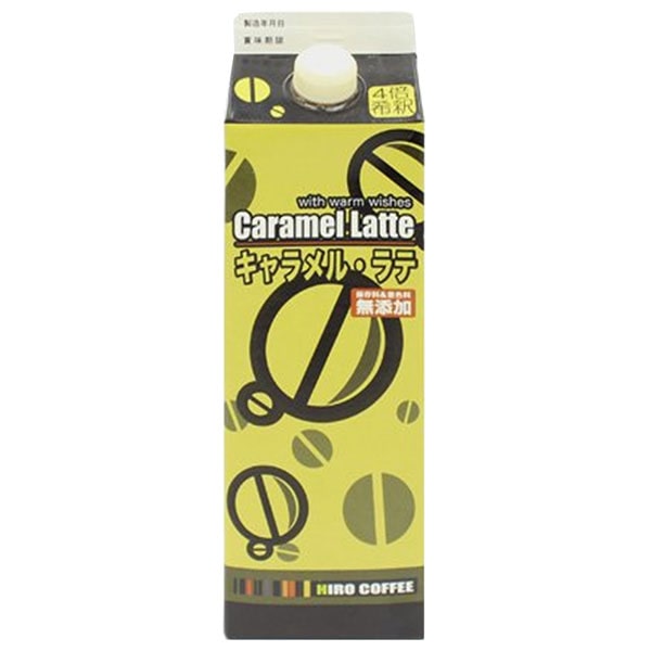 ヒロコーヒー キャラメルラテベース 1000ml紙パック×12本入×(2ケース)