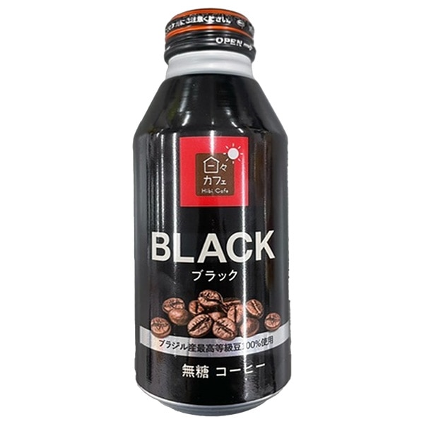 山崎製パン 日々カフェ ブラック 375gボトル缶×24本入