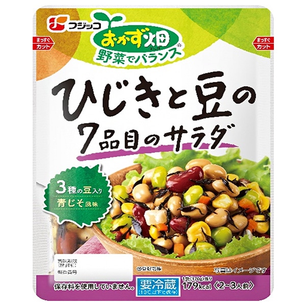 フジッコ おかず畑 ひじきと豆の7品目のサラダ 170g×10袋入×(2ケース) チルド 冷蔵品