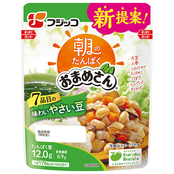 フジッコ 朝のたんぱくおまめさん 七品目の味わいやさい豆 150g×10袋入