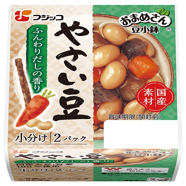 フジッコ おまめさん 豆小鉢 やさい豆 65g×2パック×12個入×(2ケース)