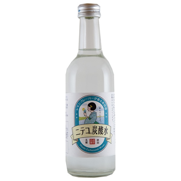 あきた美郷づくり ニテコ炭酸水 300ml瓶×24本入