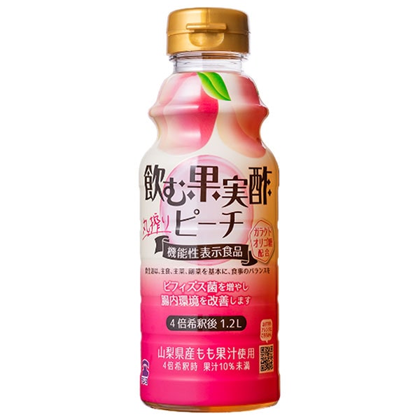 テンヨ武田 飲む果実酢ピーチ 【機能性表示食品】 310mlペットボトル×12本入