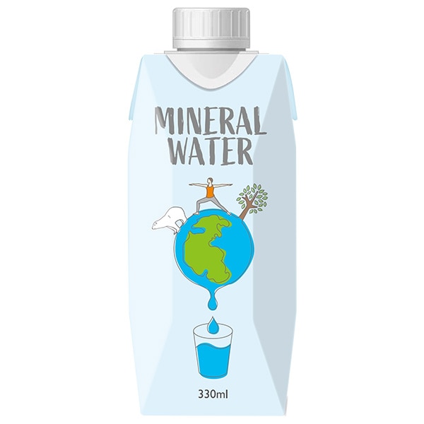 サクラ食品工業 サクラミネラルウォーター 330ml紙パック×18本入×(2ケース)