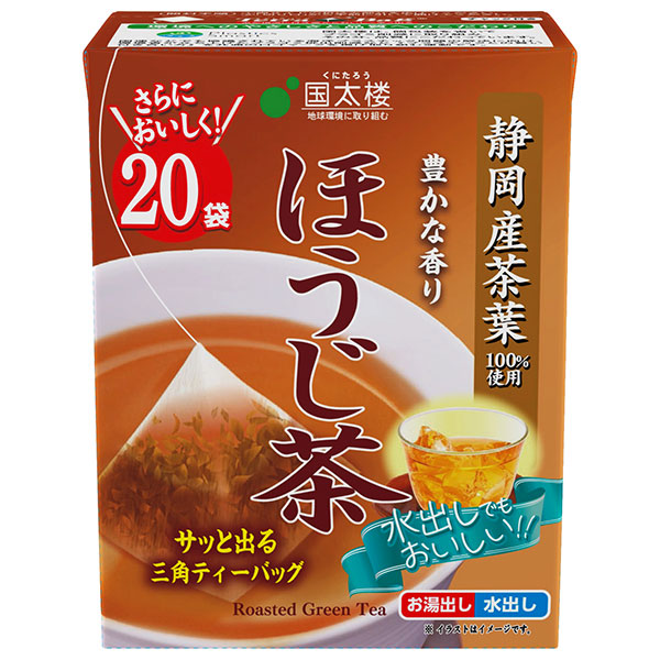国太楼 豊かな香りほうじ茶三角ティーバッグ 20P 40g(20p)×12個入×(2ケース)