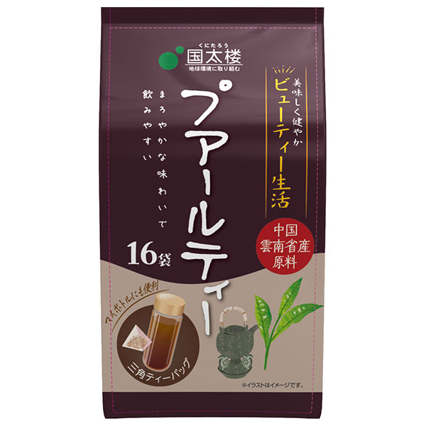 国太楼 プアールティー三角ティーバッグ 16P 48g(16P)×6袋入
