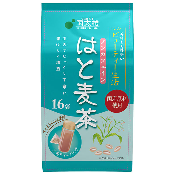 国太楼 はと麦茶三角ティーバッグ16P 64g(16P)×6袋入×(2ケース)