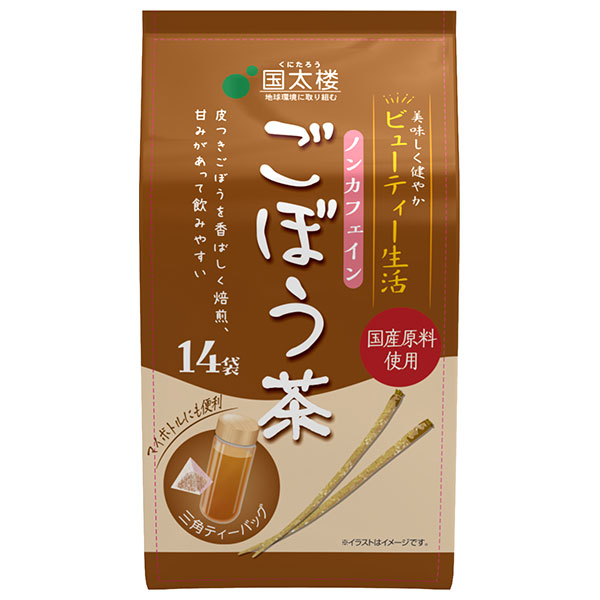 国太楼 ごぼう茶三角ティーバッグ14P 25.2g(14P)×6袋入×(2ケース)