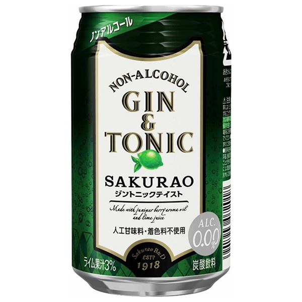 サクラオブルワリーアンドディスティラリー ノンアルコール カクテル ジントニック 350ml缶×24本入×(2ケース)
