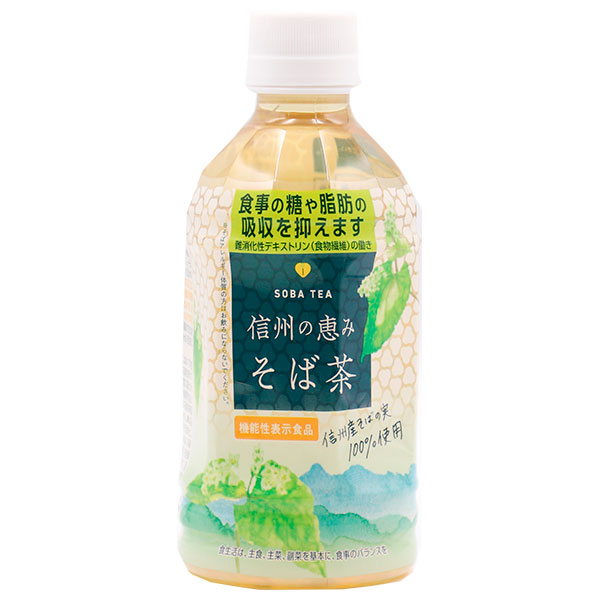 日穀製粉 信州の恵み そば茶【機能性表示食品】 350mlペットボトル×24本入×(2ケース)