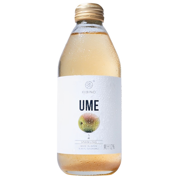KIMINO DRINKS うめスパークリングジュース 250ml瓶×24本入